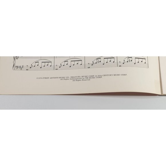 Vintage Sheet Music Evergreen 1976 Barbra Streisand Piano Voice Easy Listening - Picture 3 of 4